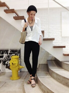 hamaさん（レディース・162cm）の夏コーディネート