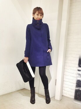 「other.（アザー）のアイテム（その他アウター）」を使った、hamaさん（レディース・162cm）の冬コーディネート