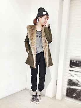 hamaさん(レディース・162cm)の冬コーディネート