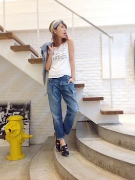 「CURRENT ELLIOTT」｜hamaさん（レディース・162cm）の春コーディネート