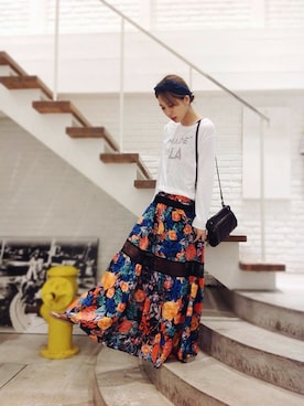 「Caie（カイエ）のアイテム」を使った、hamaさん（レディース・162cm）の春コーディネート