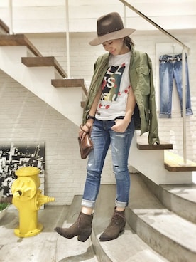 hamaさん（レディース・162cm）の秋コーディネート