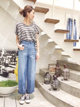 「JET John Eshaya（ジェット）のアイテム」を使った、hamaさん（レディース・162cm）の春コーディネート