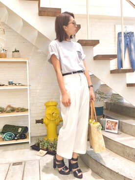 「VOUCH（バウチ）のアイテム」を使った、hamaさん（レディース・162cm）の春コーディネート