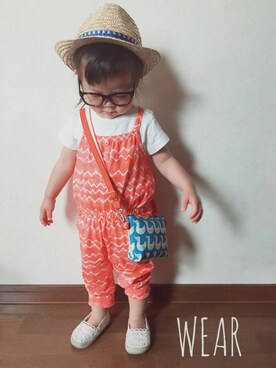「smart（スマート）のアイテム」を使った、COCORO♡◡̈⃝⋆*さん（キッズ・90cm）の夏コーディネート