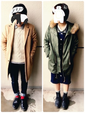 「LOWRYS FARM（ローリーズファーム）のアイテム（オールインワン・サロペット）」を使った、tommyさん（メンズ・159cm）の冬コーディネート