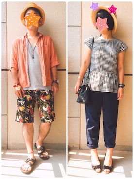 「H&M（エイチ・アンド・エム）のアイテム（ショルダーバッグ）」を使った、tommyさん（メンズ・159cm）の夏コーディネート