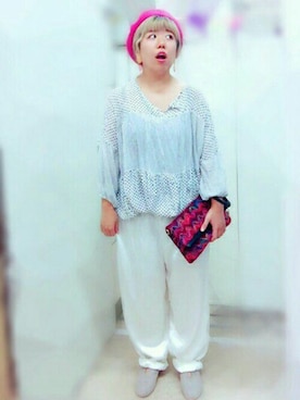 「Rccat（アールシーキャット）のアイテム（シューズ）」を使った、紅い実穂波店 Rccatさん（レディース・153cm）の秋コーディネート