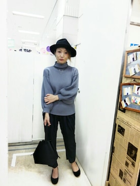 「Rccat（アールシーキャット）のアイテム（シューズ）」を使った、紅い実穂波店 Rccatさん（レディース・158cm）の秋コーディネート