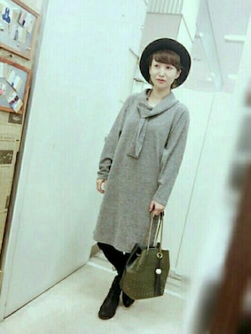 「Rccat（アールシーキャット）のアイテム（シューズ）」を使った、紅い実穂波店 Rccatさん（レディース・158cm）の秋コーディネート