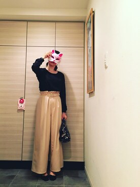 「MULLER（ミューラー）のアイテム（パンツ）」を使った、彩さん（レディース・166cm）の夏コーディネート