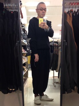 「Yohji Yamamoto（ヨウジヤマモト）のアイテム（ドレスシューズ）」を使った、JUNさん（メンズ・171cm）の秋コーディネート