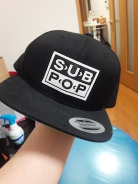 「SUB POP（サブポップ）のアイテム（キャップ）」を使った、minteraさん（メンズ・160cm）の春コーディネート