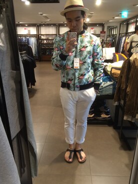 「TROPHY CLOTHING」｜「アイテム（ジャケット/アウター）」を使った、junhyung parkさん（メンズ・177cm）の夏コーディネート