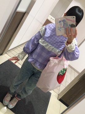 「Nile PERCH（ナイルパーチ）のアイテム（バッグ）」を使った、もんろーさん（レディース・152cm）の冬コーディネート