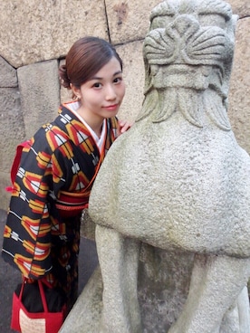 「モダン」｜「アイテム（その他）」を使った、みすけさん（レディース・160cm）の冬コーディネート