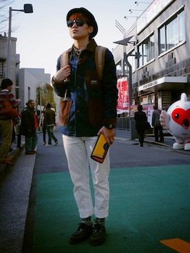 「The Herschel Supply Co. Brand（ハーシェルサプライ）のアイテム」を使った、masterhandsさん（メンズ・173cm）の春コーディネート