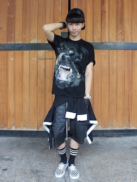 「RICK OWENS」｜「アイテム（その他シューズ）」を使った、masterhandsさん（メンズ・170cm）の秋コーディネート