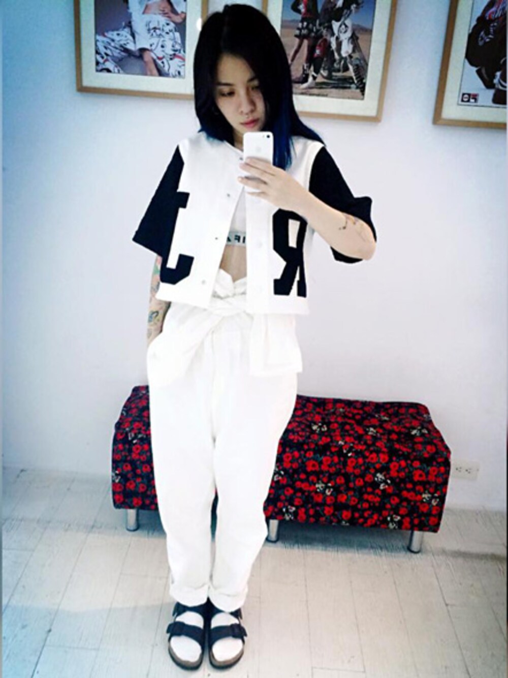「MasterHands」｜「JOYRICHのアイテム（その他トップス、ホワイト系）」を使った、masterhandsさん（レディース・160cm）の夏コーディネートの1枚目の写真