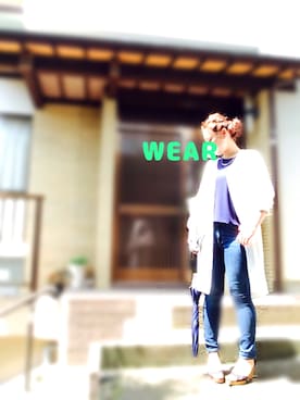 「EGOIST（エゴイスト）のアイテム（シャツワンピース）」を使った、yukaさん（レディース・158cm）の夏コーディネート
