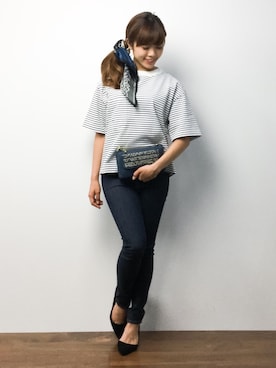 「THIS TABLE BY BEAU'RE SECOND（ヴュレセカンド）のアイテム」を使った、ARISAさん（レディース・155cm）の夏コーディネート