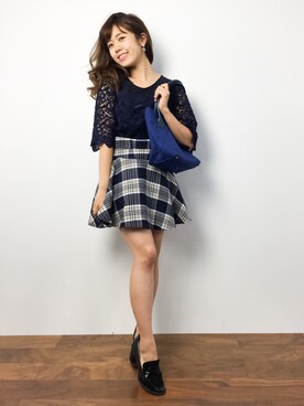 「CLEDRAN（クレドラン）のアイテム」を使った、ARISAさん（レディース・155cm）の秋コーディネート