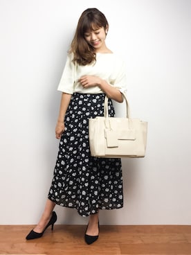 「PATTERN・fiona （パターンフィオナ）のアイテム（バッグ）」を使った、ARISAさん（レディース・155cm）の秋コーディネート