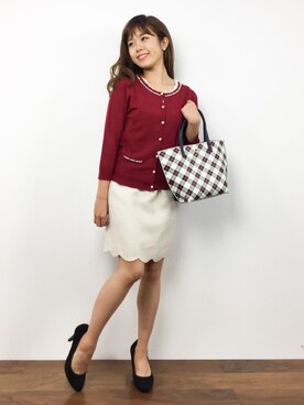 「LODISPOTTO（ロディスポット）のアイテム（アンサンブル）」を使った、ARISAさん（レディース・155cm）の秋コーディネート