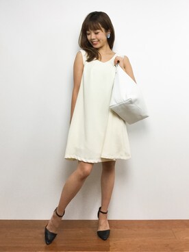 「Aラインワンピース」｜ARISAさん（レディース・155cm）の秋コーディネート