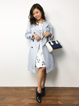 「MISCH MASCH（ミッシュマッシュ）のアイテム（トレンチコート）」を使った、ARISAさん（レディース・155cm）の秋コーディネート