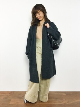 「TOPKAPI（トプカピ）のアイテム（トートバッグ）」を使った、ARISAさん（レディース・155cm）の秋コーディネート