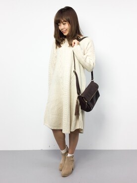 「une autre（ユノートル）のアイテム」を使った、ARISAさん（レディース・155cm）の秋コーディネート