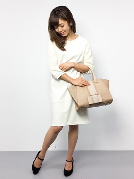 パンプスを使った 白ワンピ の人気ファッションコーディネート ユーザー ショップスタッフ Wear