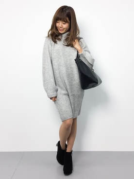 「Chico（チコ）のアイテム（チュニック）」を使った、ARISAさん（レディース・155cm）の秋コーディネート