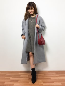 「N.（N. Natural Beauty Basic）（エヌエヌナチュラルビューティーベーシック）のアイテム（ブルゾン）」を使った、ARISAさん（レディース・155cm）の冬コーディネート