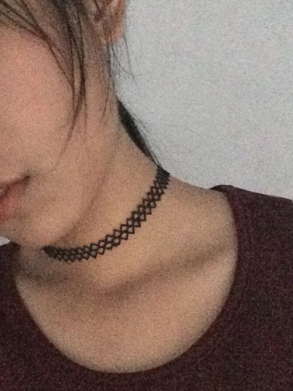 「necklace、日常、daily look、hug」｜「WEGOのアイテム（ネックレス、ブラック系）」を使った、17hugさん（レディース・166cm）の秋コーディネートの1枚目の写真