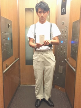 「BEAMS（ビームス）のアイテム（その他シューズ）」を使った、HIROKI_HANAOKAさん（メンズ・172cm）の夏コーディネート