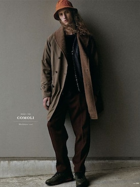 「ハット」｜「アイテム（雑誌）」を使った、grindmagazineさん（メンズ・176cm）の冬コーディネート