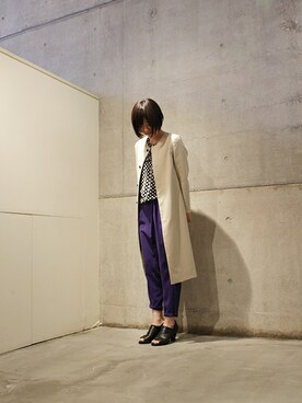 「nitca（ニトカ）のアイテム（その他アウター）」を使った、note et silence.さん（レディース・165cm）の秋コーディネート