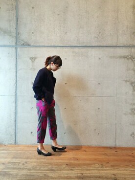 「note et silence （ノートエシロンス）のアイテム（ブルゾン）」を使った、note et silence.さん（レディース・155cm）の冬コーディネート