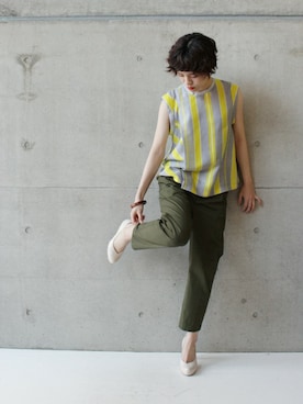 「note et silence （ノートエシロンス）のアイテム」を使った、note et silence.さん（レディース・163cm）の夏コーディネート