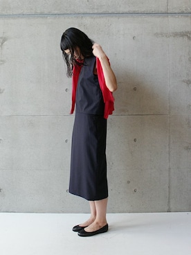 「Ebonyivory（エボニーアイボリー）のアイテム」を使った、note et silence.さん（レディース・166cm）の夏コーディネート