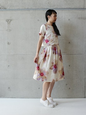 「Ebonyivory（エボニーアイボリー）のアイテム」を使った、note et silence.さん（レディース・166cm）の春コーディネート