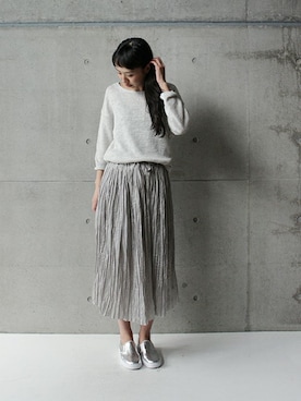 「Ebonyivory（エボニーアイボリー）のアイテム」を使った、note et silence.さん（レディース・166cm）の春コーディネート