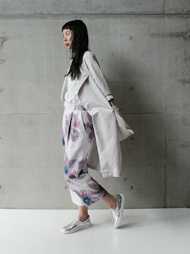 「Ebonyivory（エボニーアイボリー）のアイテム」を使った、note et silence.さん（レディース・166cm）の夏コーディネート