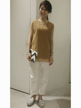 「So 1:1（ソウワンバイワン）のアイテム」を使った、note et silence.さん（レディース・156cm）の春コーディネート