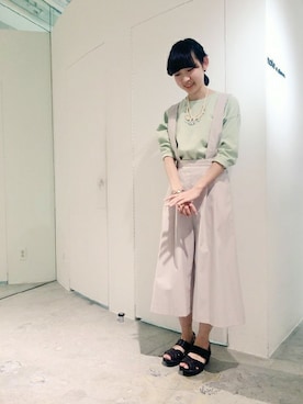 「Ebonyivory（エボニーアイボリー）のアイテム」を使った、note et silence.さん（レディース・155cm）の春コーディネート