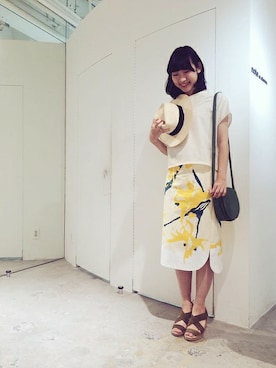 「Ebonyivory（エボニーアイボリー）のアイテム」を使った、note et silence.さん（レディース・160cm）の春コーディネート