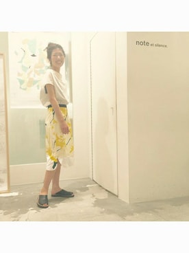 「Ebonyivory（エボニーアイボリー）のアイテム」を使った、note et silence.さん（レディース・160cm）の春コーディネート
