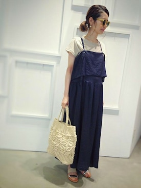 「Ebonyivory（エボニーアイボリー）のアイテム」を使った、note et silence.さん（レディース・158cm）の春コーディネート